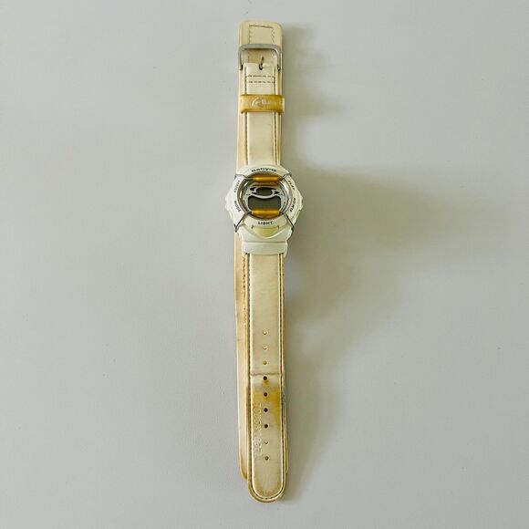 CASIO Baby-G White Replaceable Leather Strap Watch BGM-101 main image 5